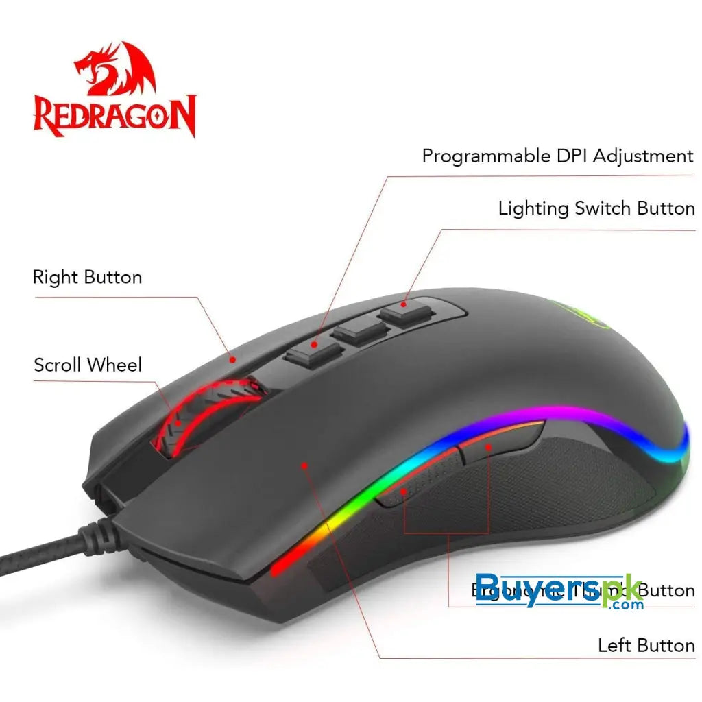 Redragon M711 Cobra Wired Gaming Mouse - Price in Pakistan Redragon M711 Cobra Wired Gaming Mouse - Price in Pakistan